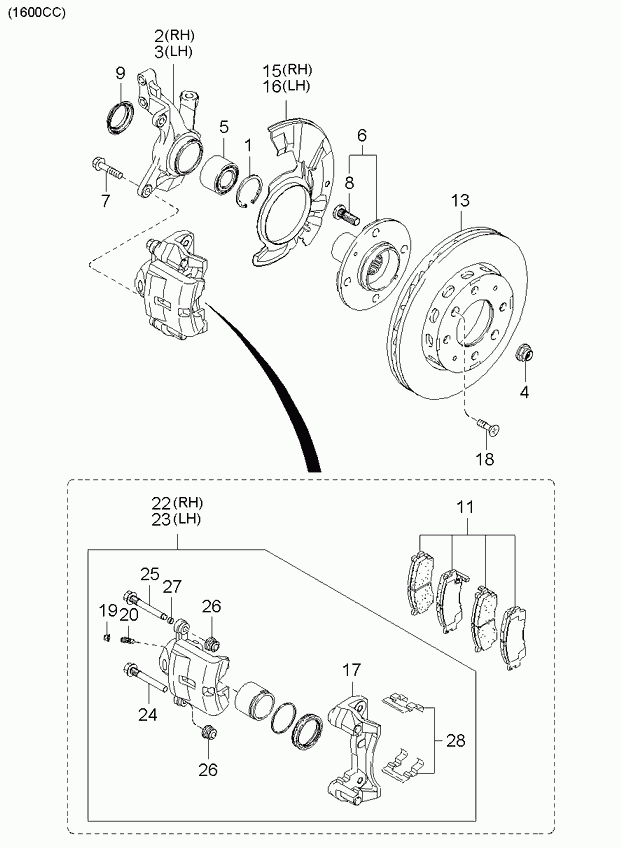 KIA 0K2N133251 - Discofreno www.autoricambit.com