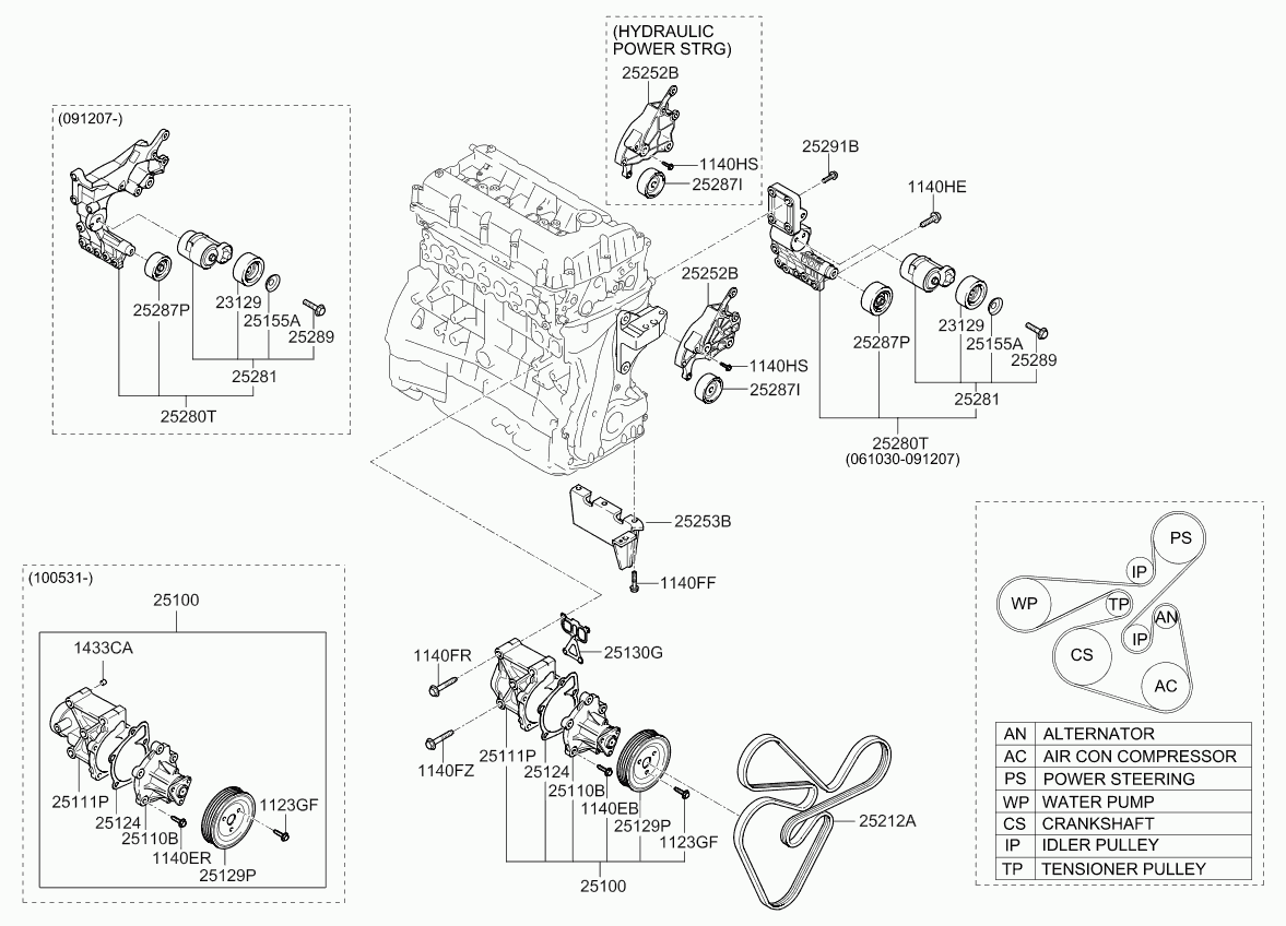 KIA 25100-25002 - Pompa acqua www.autoricambit.com