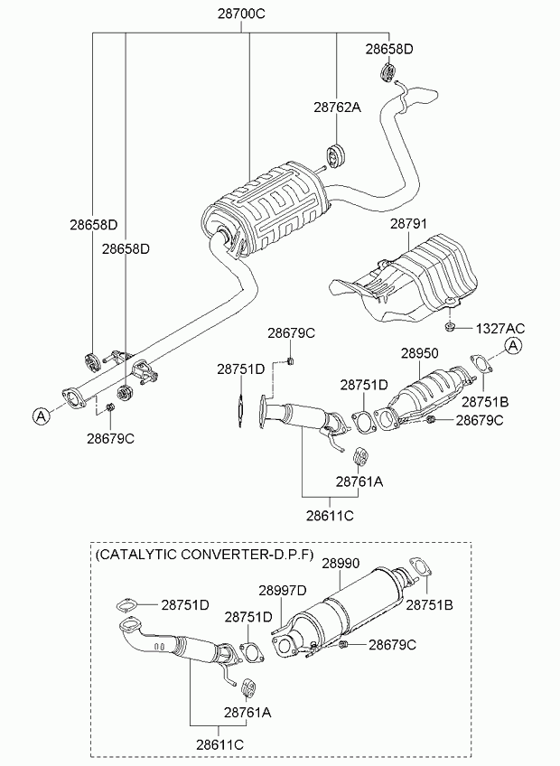 KIA 2865826000 - Supporto, Silenziatore www.autoricambit.com