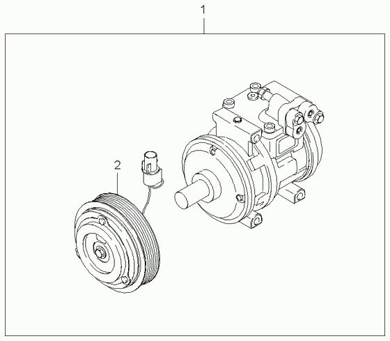 Hyundai 0K56E61450A - Compressore, Climatizzatore www.autoricambit.com