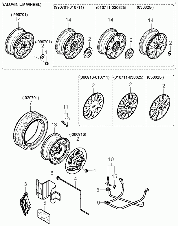 Hyundai 0K9A237160 - Dado ruota www.autoricambit.com