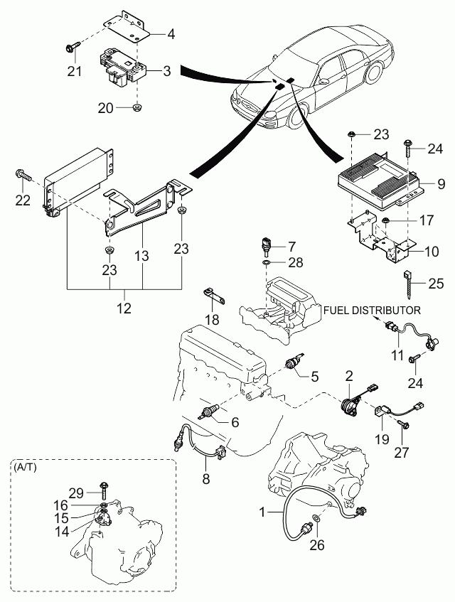 KIA 0K2A118861 - Sonda lambda www.autoricambit.com