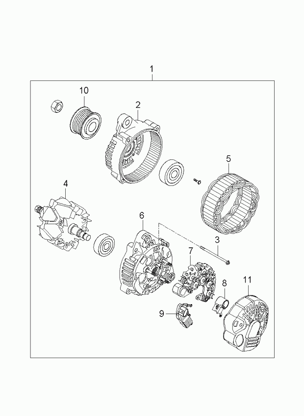 KIA 3730025301 - Alternatore www.autoricambit.com