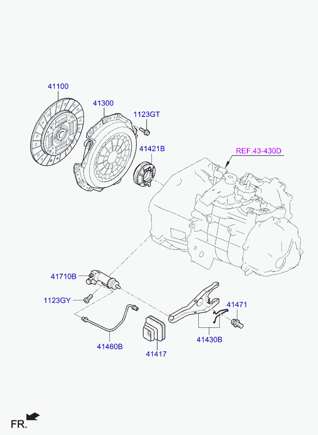 KIA 41100-26080 - Disco frizione www.autoricambit.com