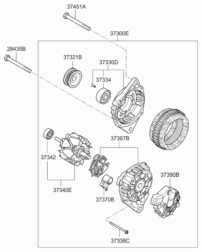 KIA 373402A500 - Rotore, Alternatore www.autoricambit.com