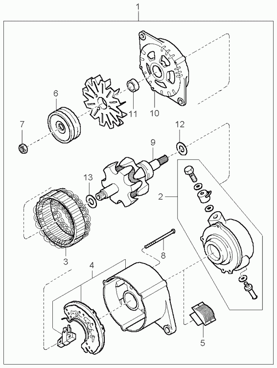 KIA 0K72B18300A - Alternatore www.autoricambit.com