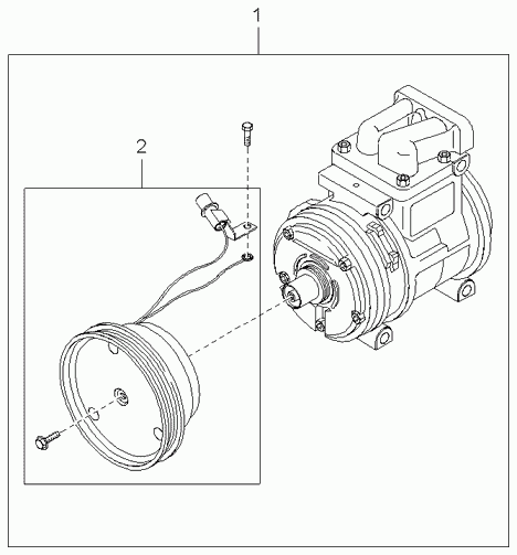 KIA 0K72B61450E - Compressore, Climatizzatore www.autoricambit.com