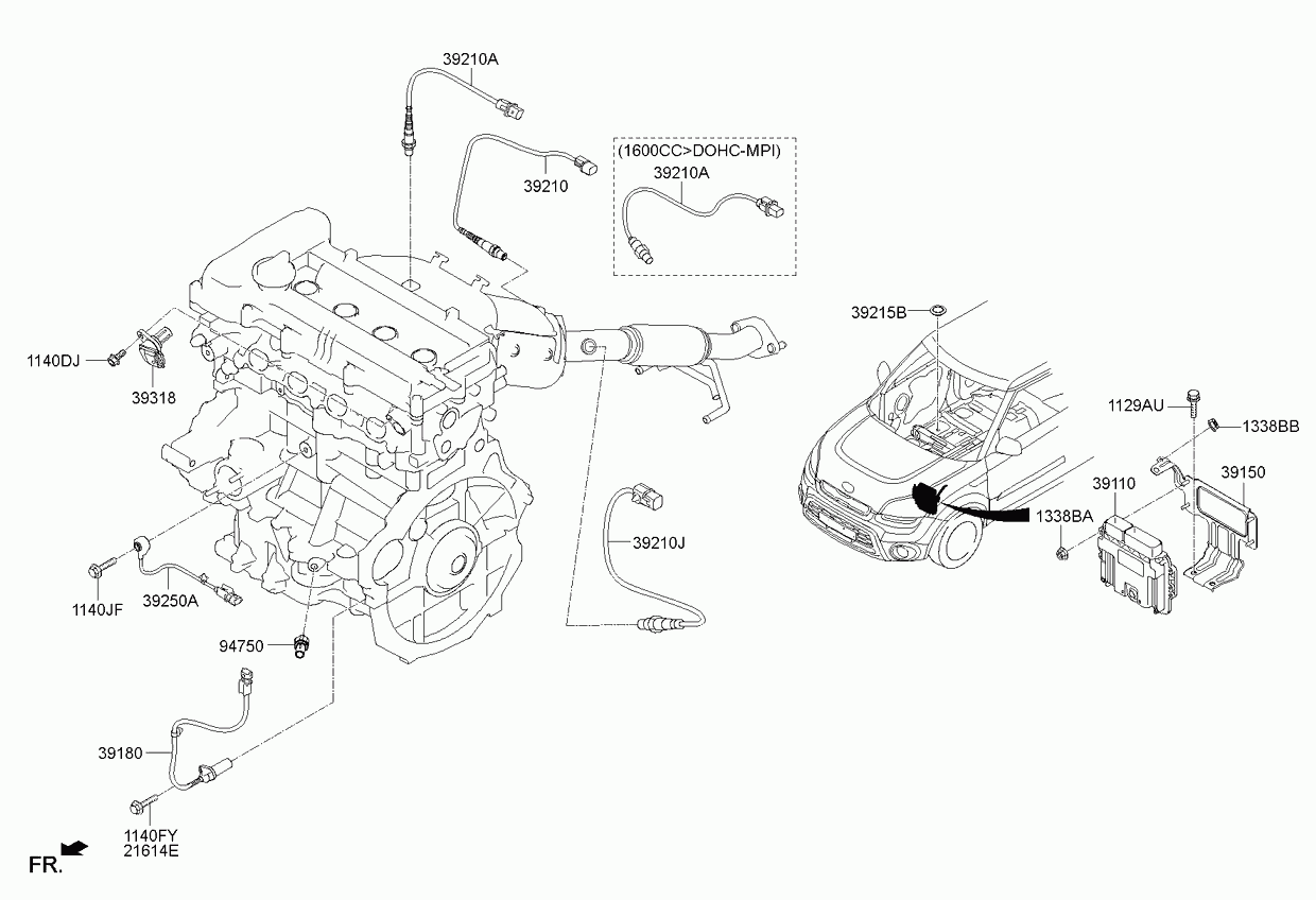 KIA 39210 2B323 - Sonda lambda www.autoricambit.com