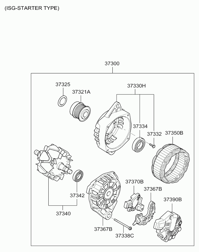 Hyundai 373002B150 - Alternatore www.autoricambit.com