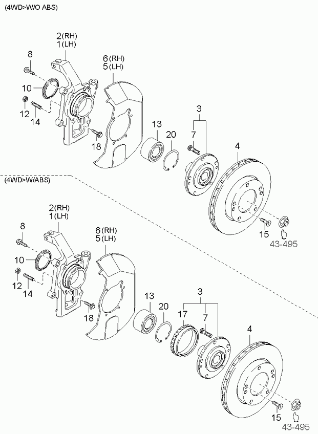 Hyundai 50310-3E200 - Kit cuscinetto ruota www.autoricambit.com