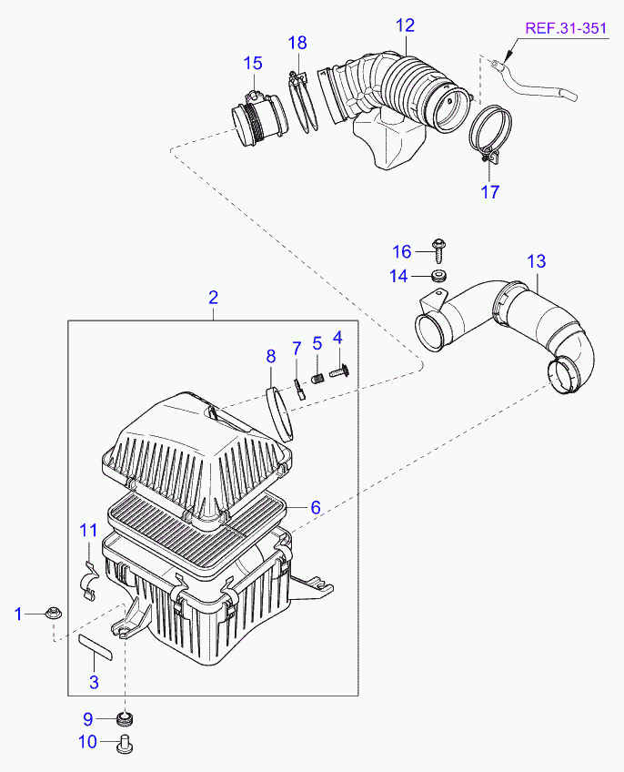 Hyundai 28100-39450 - Debimetro www.autoricambit.com