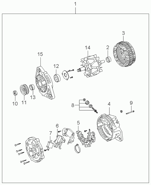 KIA 0K30C 18 300 - Alternatore www.autoricambit.com