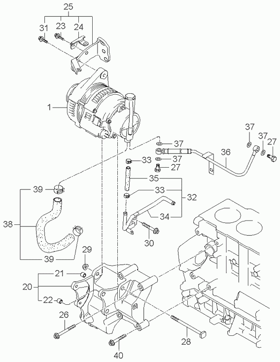 KIA 37300-27012 - Alternatore www.autoricambit.com