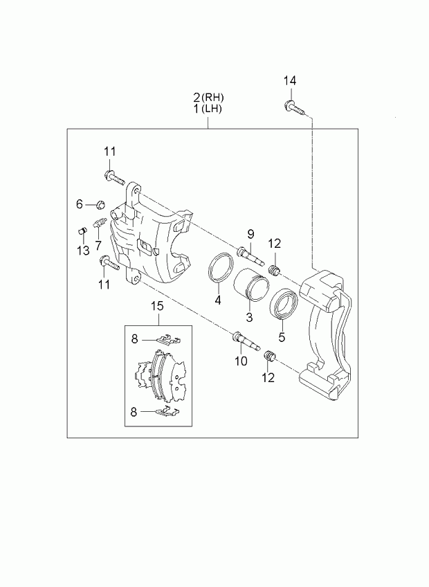 Hyundai 58101-1FE00 - Kit pastiglie freno, Freno a disco www.autoricambit.com