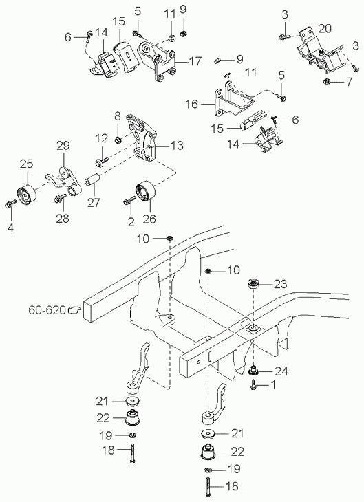 Hyundai 24450-38011 - Rullo tenditore, Cinghia dentata www.autoricambit.com