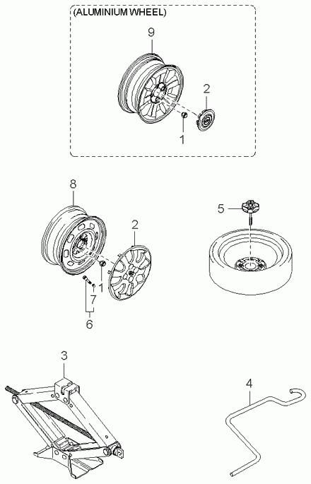 KIA K9965G75540 - Cerchione www.autoricambit.com