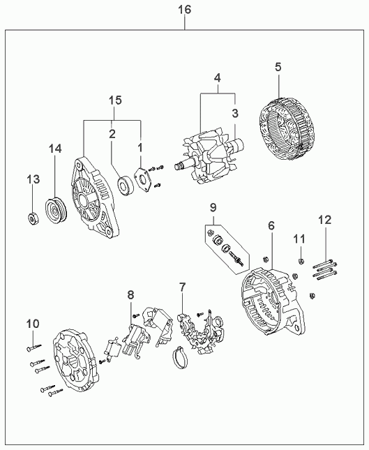 KIA 0K9B0 18 300 - Alternatore www.autoricambit.com