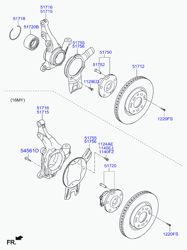 KIA 517123K160 - Discofreno www.autoricambit.com