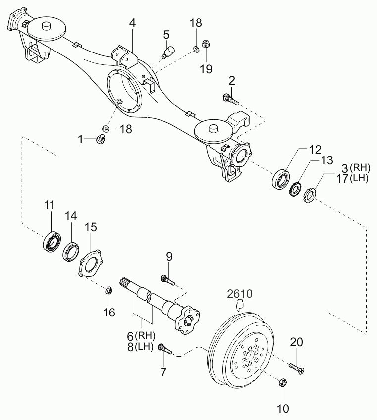 KIA 0K72A-26-151 - Kit cuscinetto ruota www.autoricambit.com