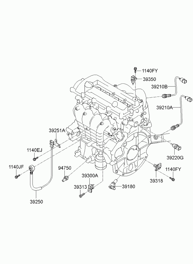 Hyundai 94750-02000 - Sensore, Pressione olio www.autoricambit.com