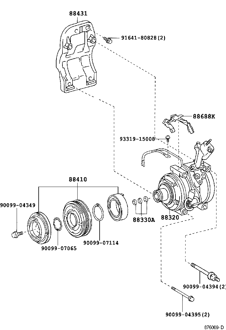 TOYOTA 88320-48060 - Compressore, Climatizzatore www.autoricambit.com