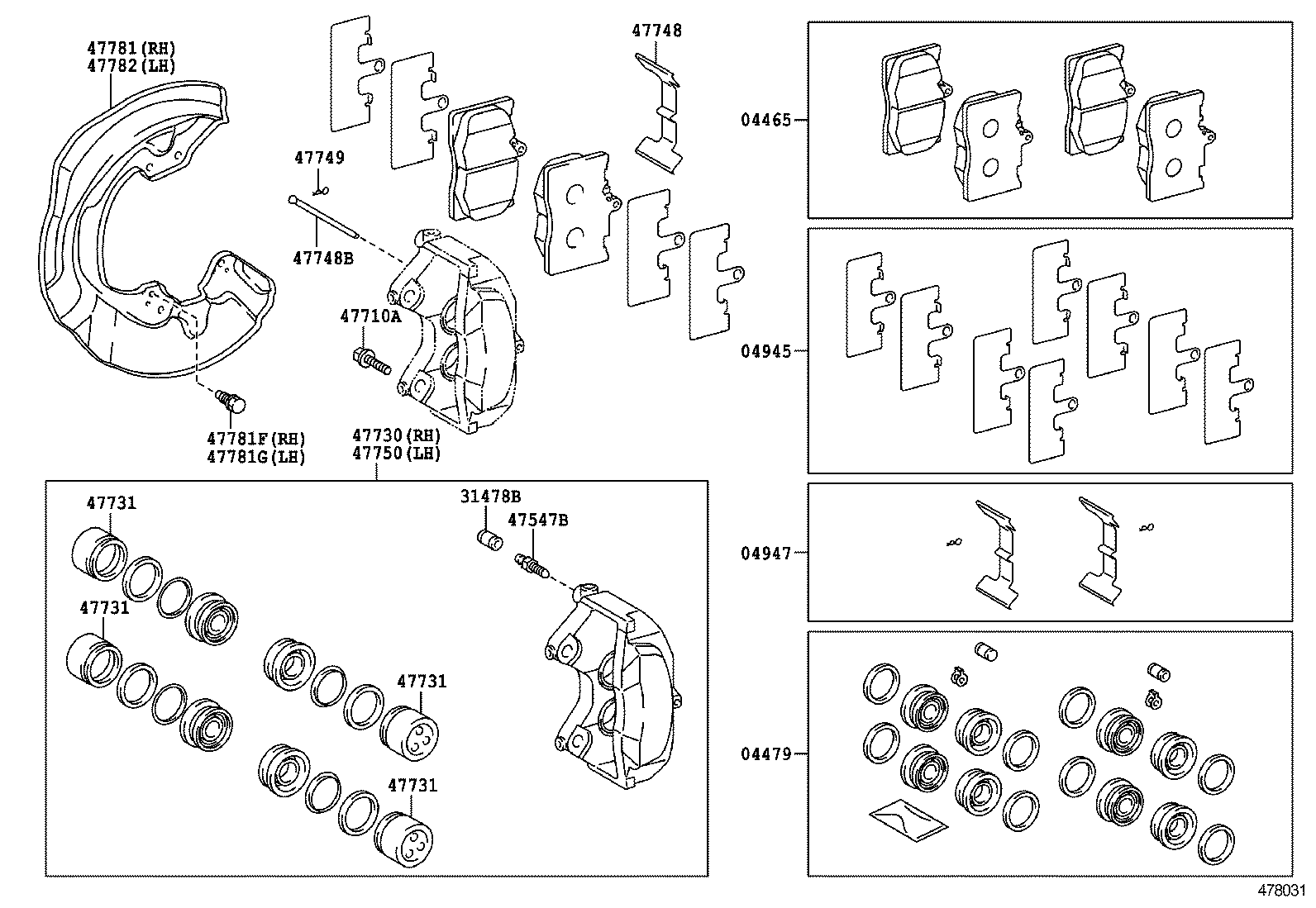 Opel 04465-30500 - Kit pastiglie freno, Freno a disco www.autoricambit.com