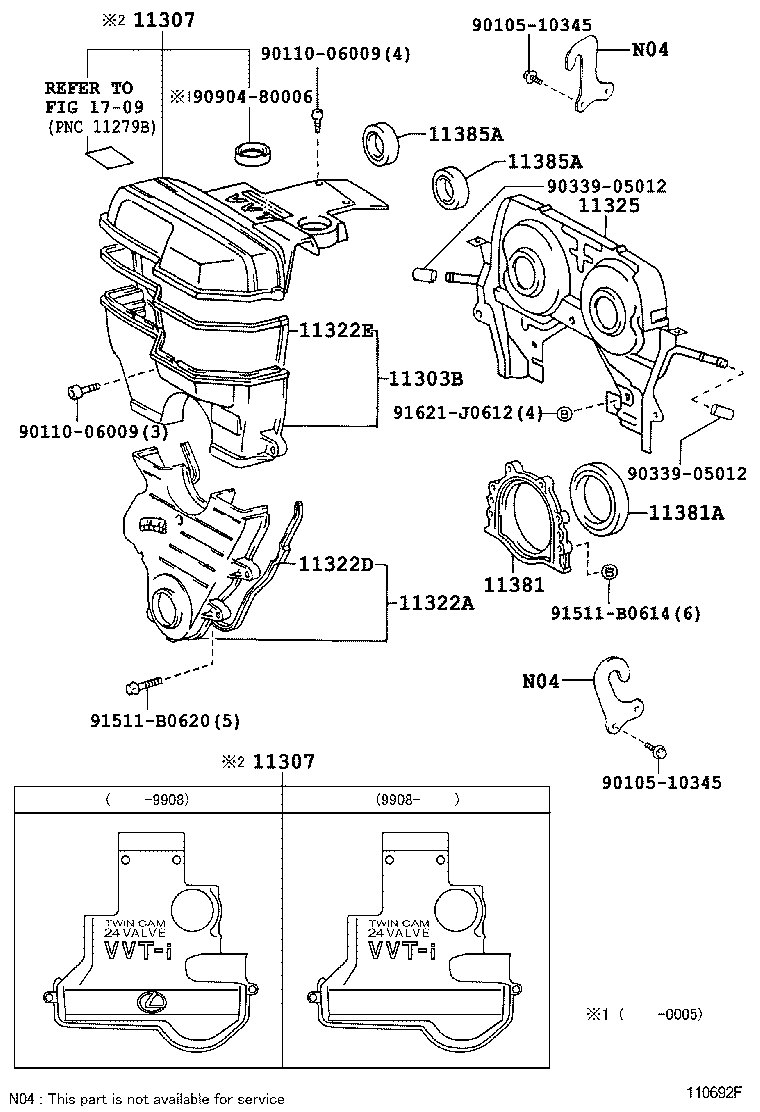 TOYOTA 90311-90006 - Paraolio, Albero a gomiti www.autoricambit.com