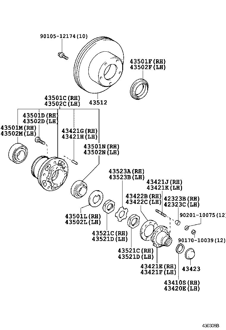 Opel 43512-60130 - Discofreno www.autoricambit.com