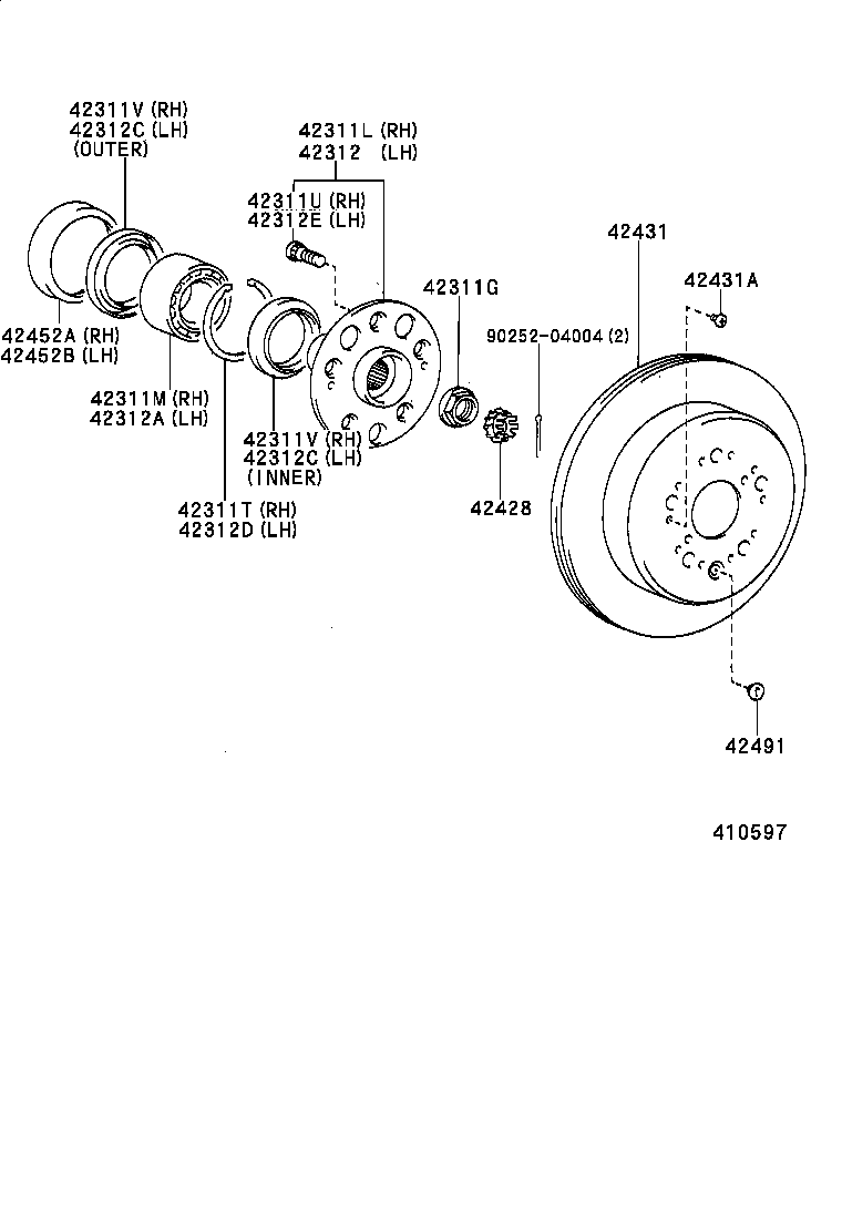 TOYOTA 4243140080 - Discofreno www.autoricambit.com