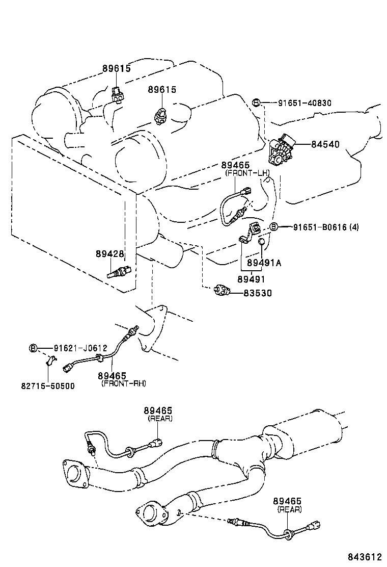 TOYOTA 89465 30630 - Sonda lambda www.autoricambit.com