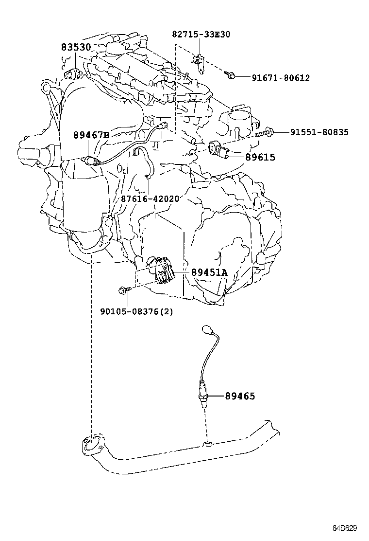 TOYOTA 89465-33470 - Sonda lambda www.autoricambit.com