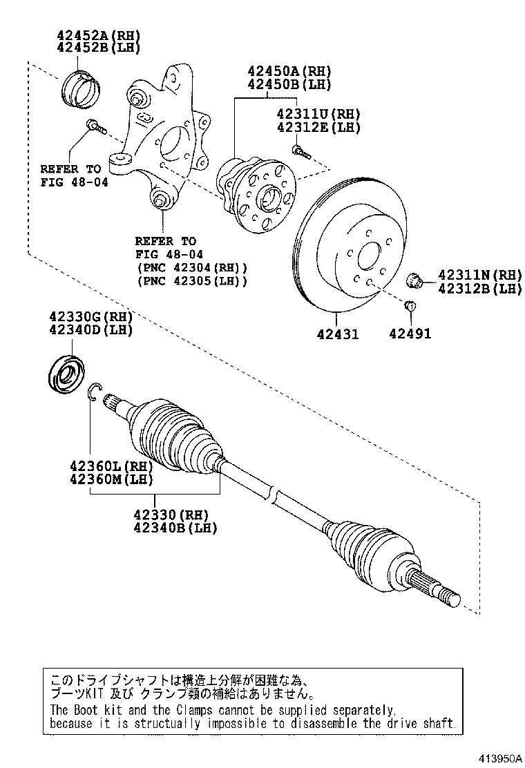 TOYOTA 42410-30020 - Kit cuscinetto ruota www.autoricambit.com