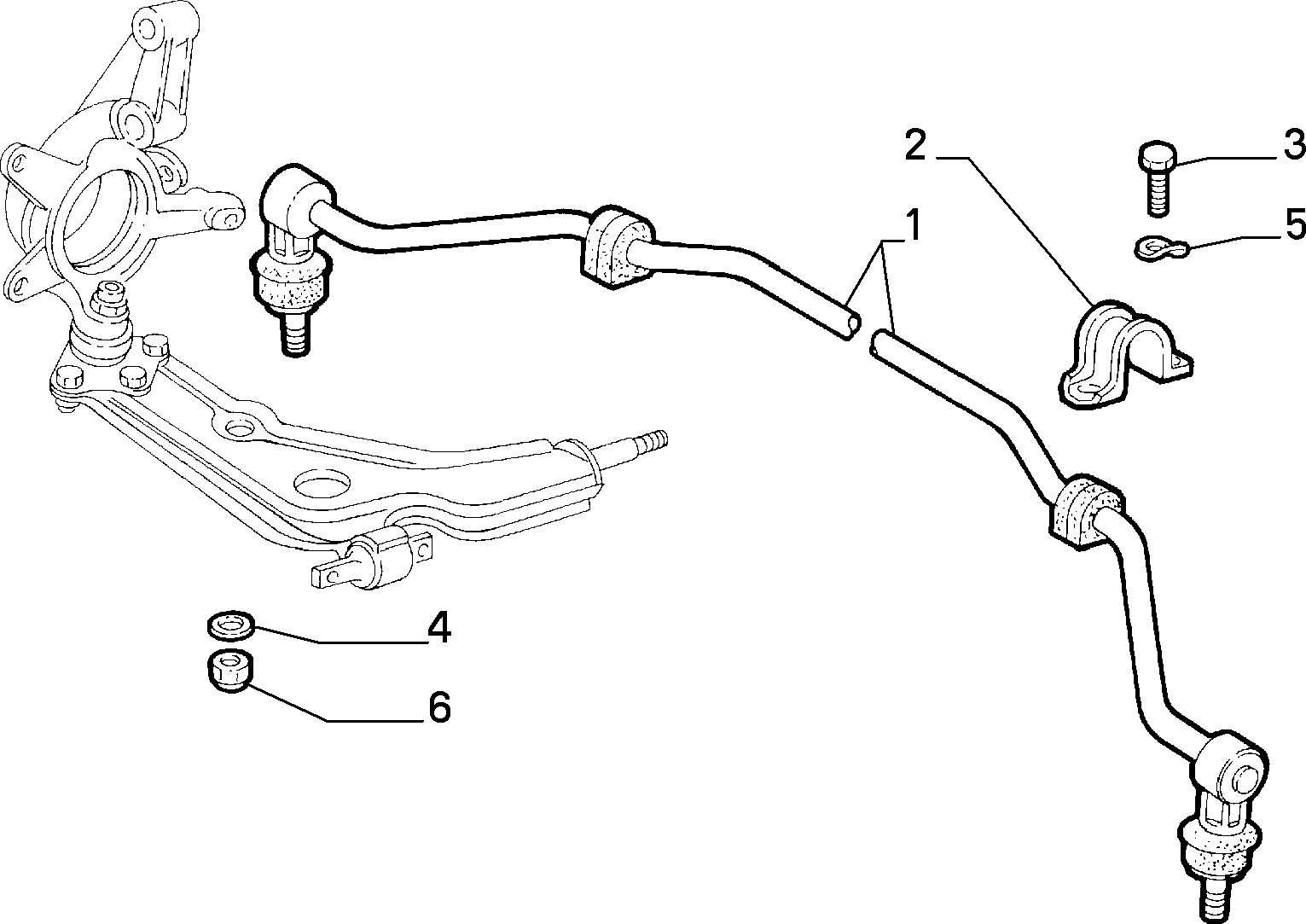 Lancia 46402694 - Asta/Puntone, Stabilizzatore www.autoricambit.com