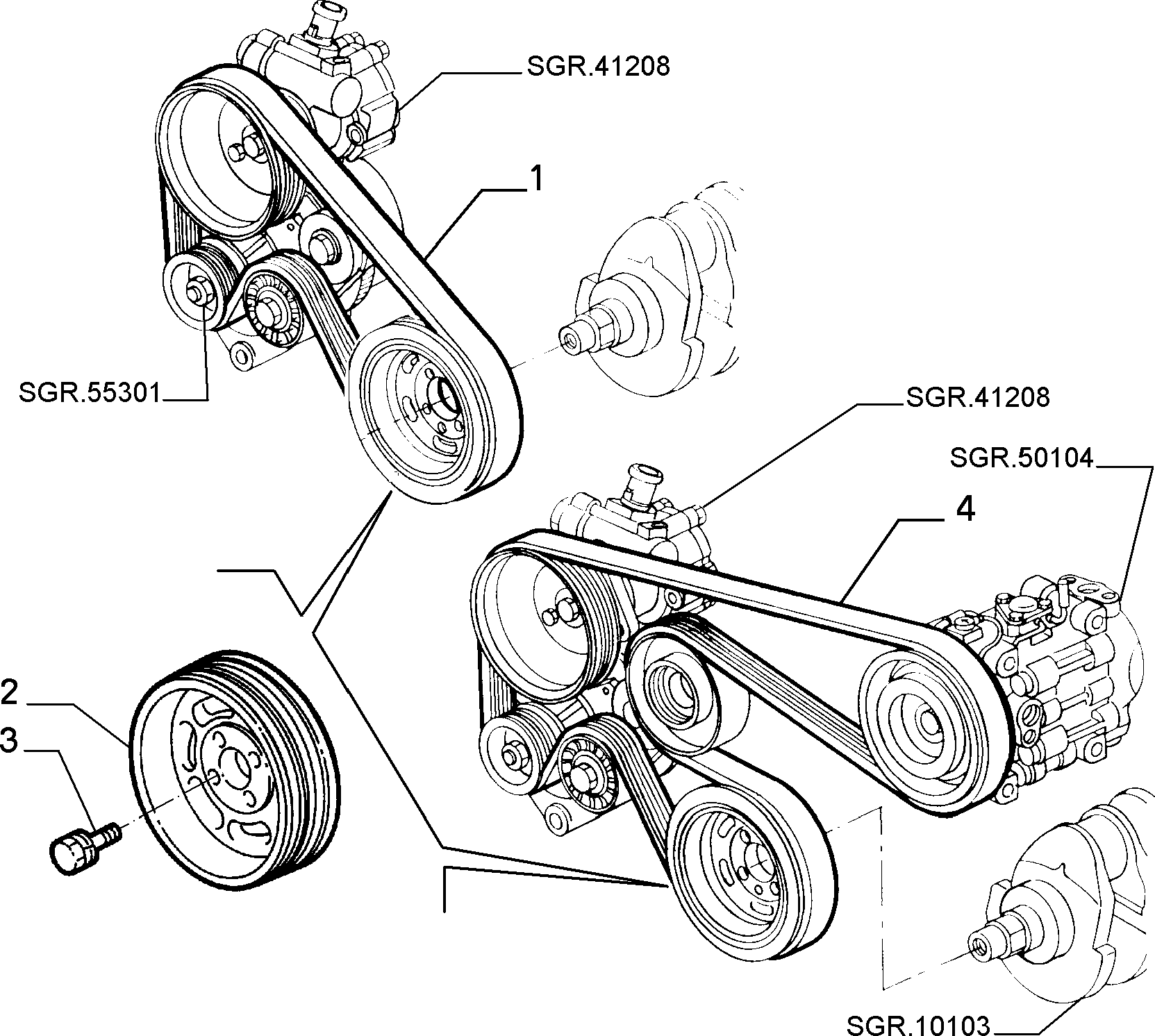 Lancia 60815414 - Cinghia Poly-V www.autoricambit.com