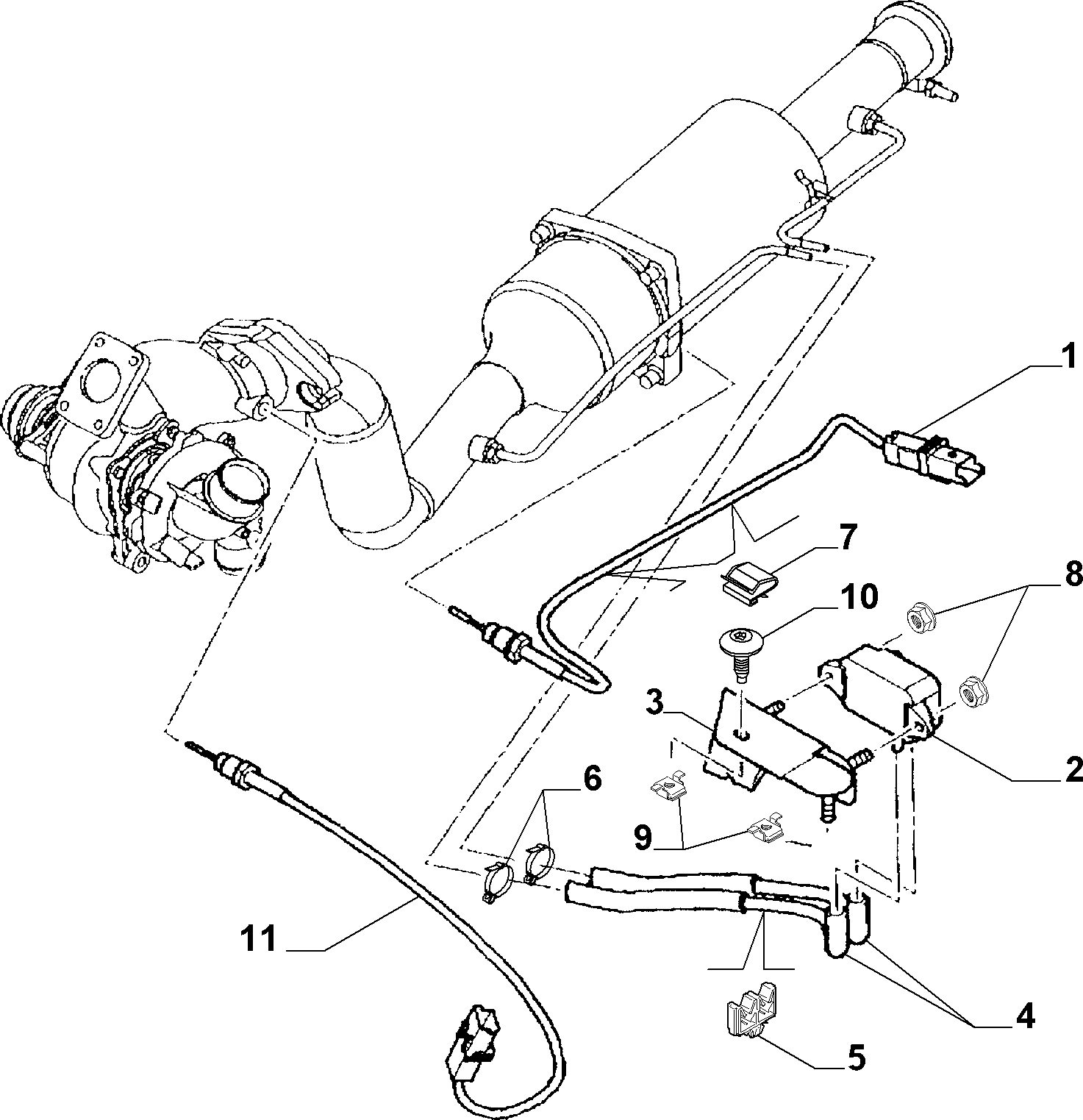 CITROËN 9645022680 - Sensore, Pressione gas scarico www.autoricambit.com