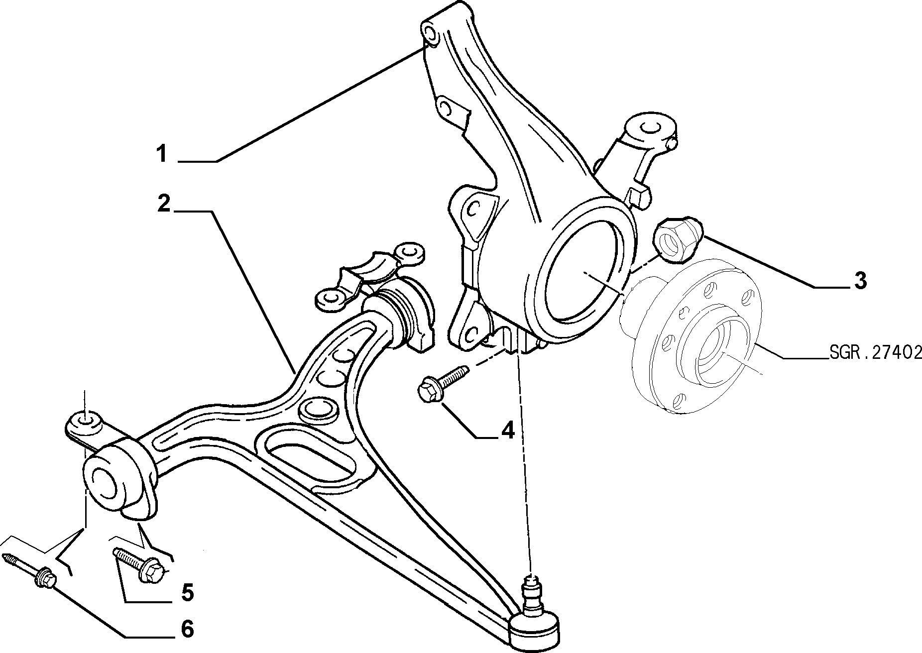 CITROËN/PEUGEOT 93501487 - Sospensione a ruote indipendenti www.autoricambit.com