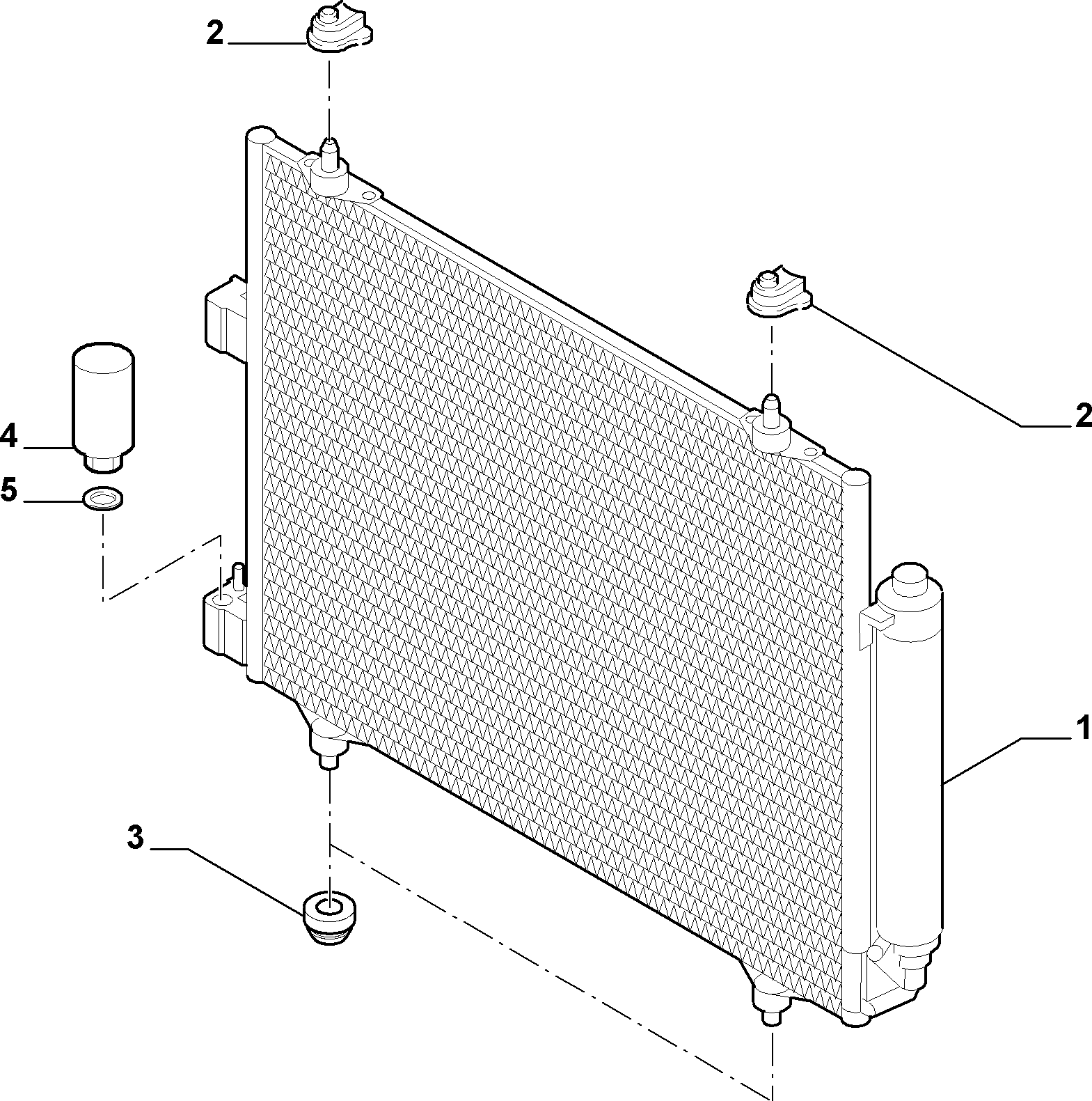 CITROËN 1489398080 - Condensatore, Climatizzatore www.autoricambit.com