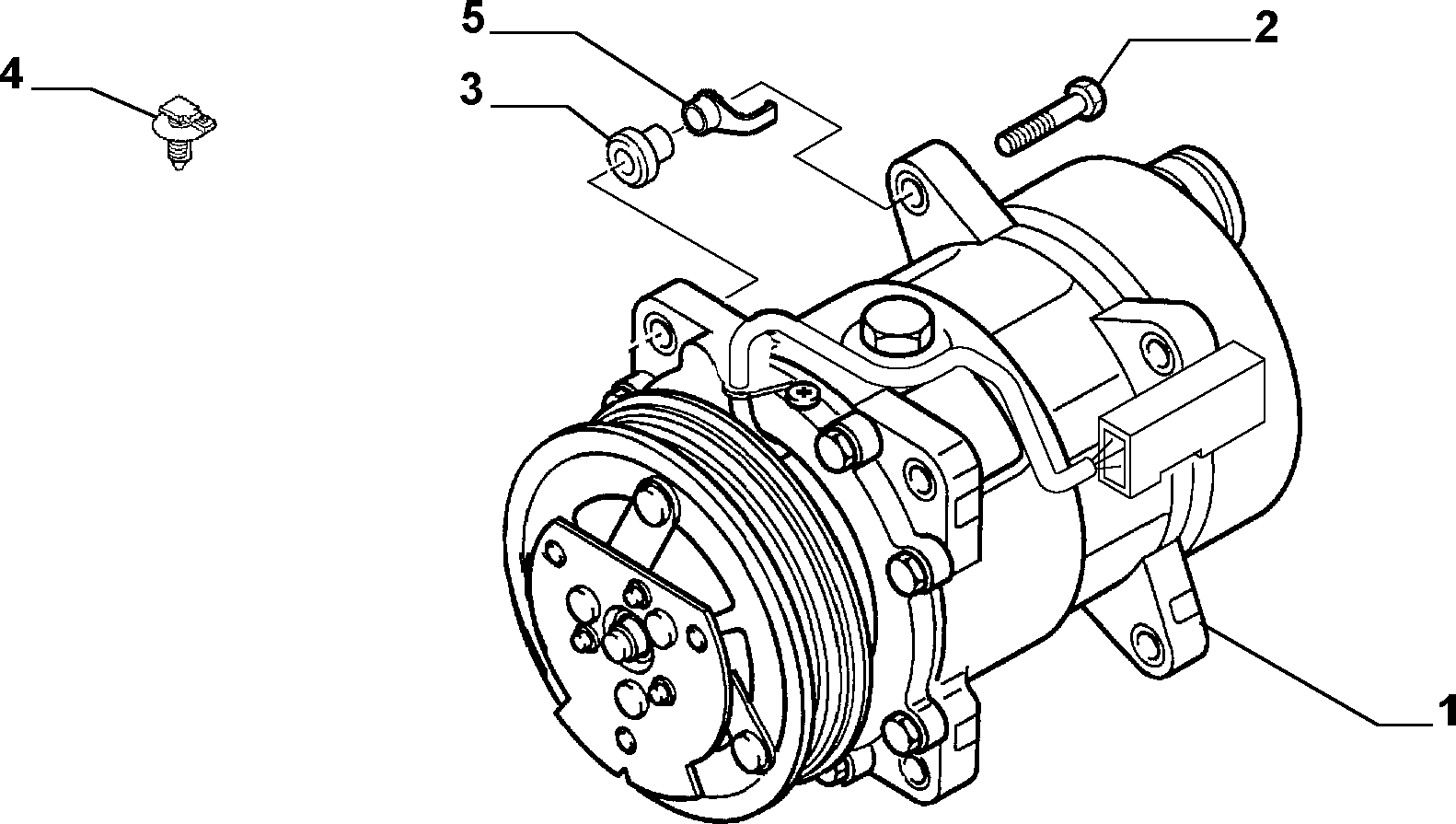 CITROËN/PEUGEOT 9639109580 - Compressore, Climatizzatore www.autoricambit.com