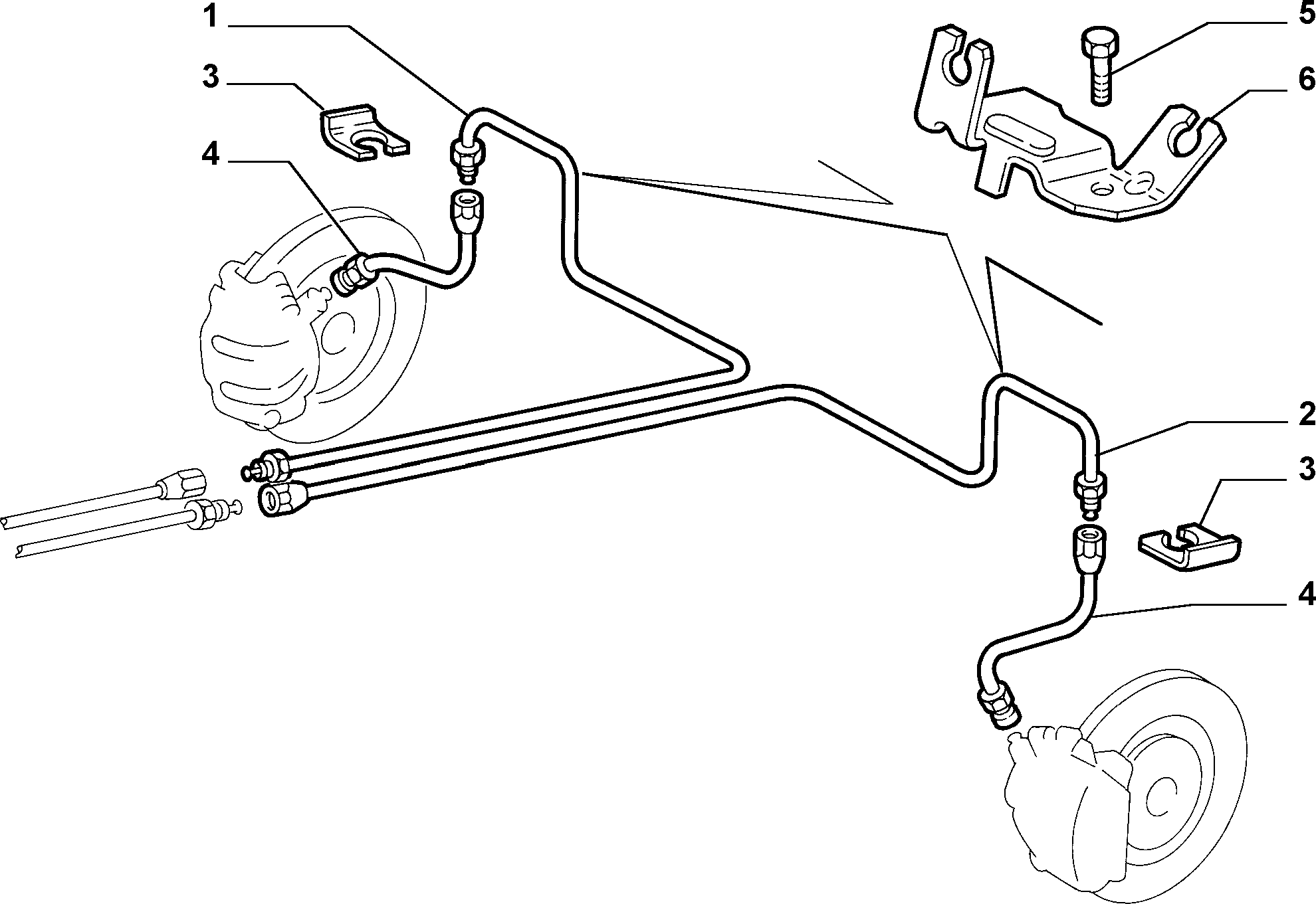 Lancia 51711589 - Flessibile del freno www.autoricambit.com