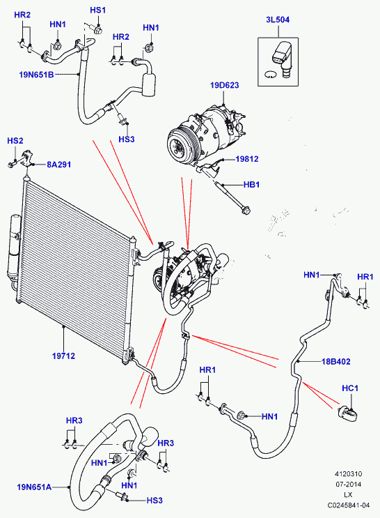 Land Rover LR057692 - Compressore, Climatizzatore www.autoricambit.com