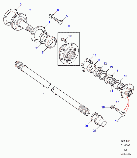 Land Rover 549473 - Kit cuscinetto ruota www.autoricambit.com