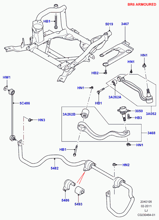 Rover RBK500210 - Giunto di supporto / guida www.autoricambit.com