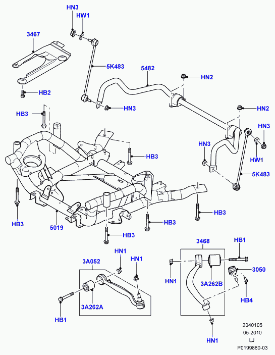 Rover LR018345 - Bush - Front Suspension Arm, RH/LH www.autoricambit.com