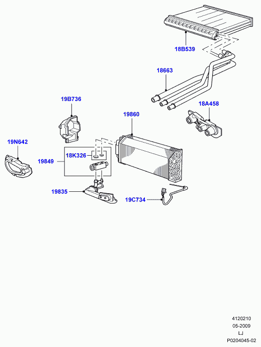 Land Rover JQD000050 - Valvola ad espansione, Climatizzatore www.autoricambit.com