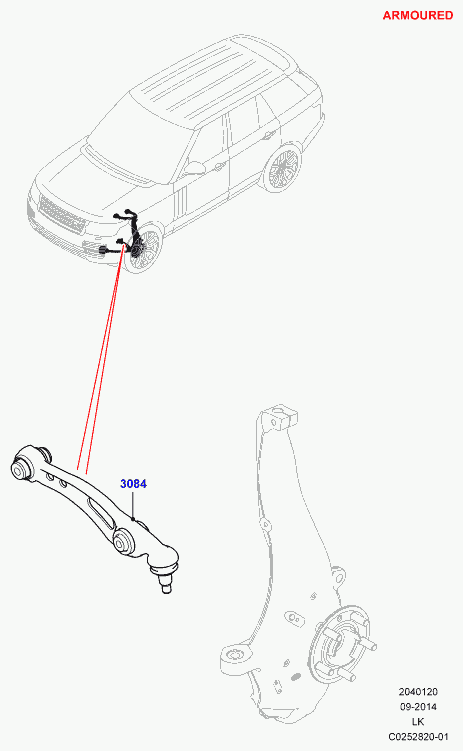 Rover LR045242 - Sospensione a ruote indipendenti www.autoricambit.com