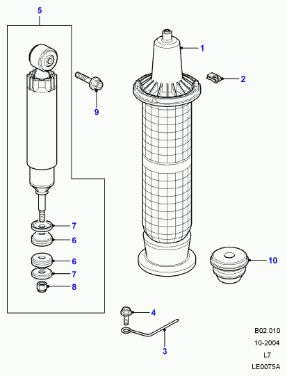 Land Rover STC3672 - Ammortizzatore www.autoricambit.com