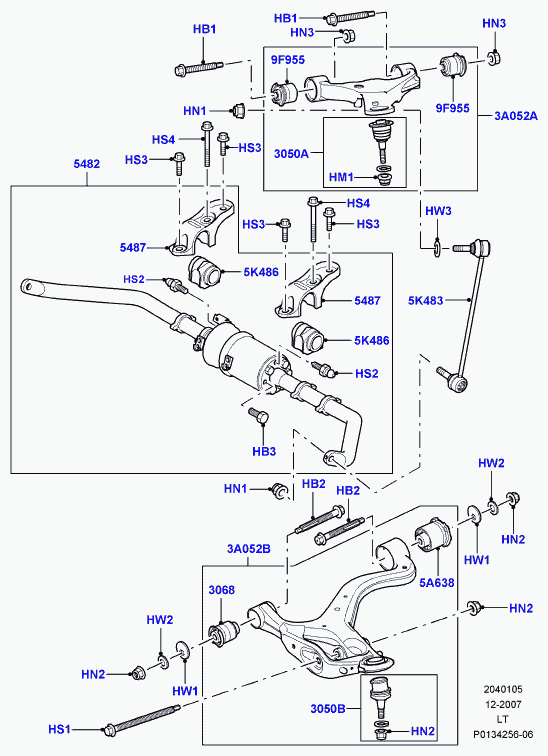 Land Rover RBJ501280 - Sospensione a ruote indipendenti www.autoricambit.com