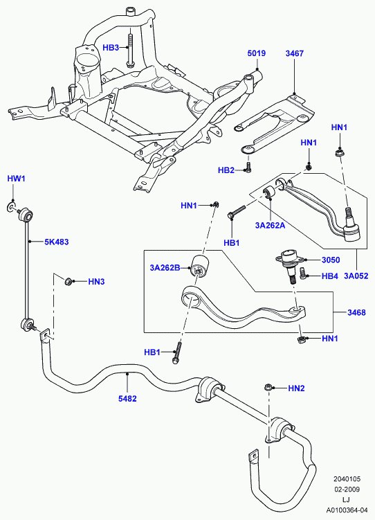 Jaguar RBJ000120 - Sospensione a ruote indipendenti www.autoricambit.com