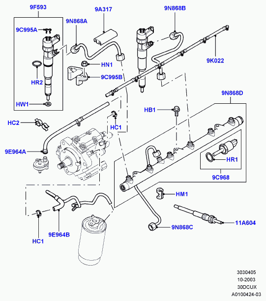 Rover STC4768 - Sensore, Pressione carburante www.autoricambit.com