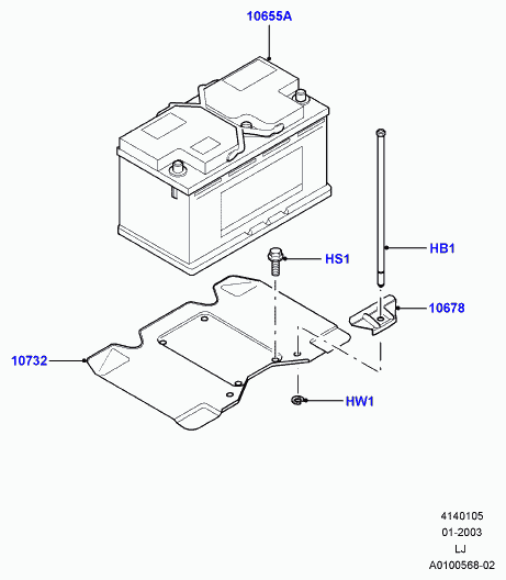 Jaguar YGD000271 - Batteria avviamento www.autoricambit.com